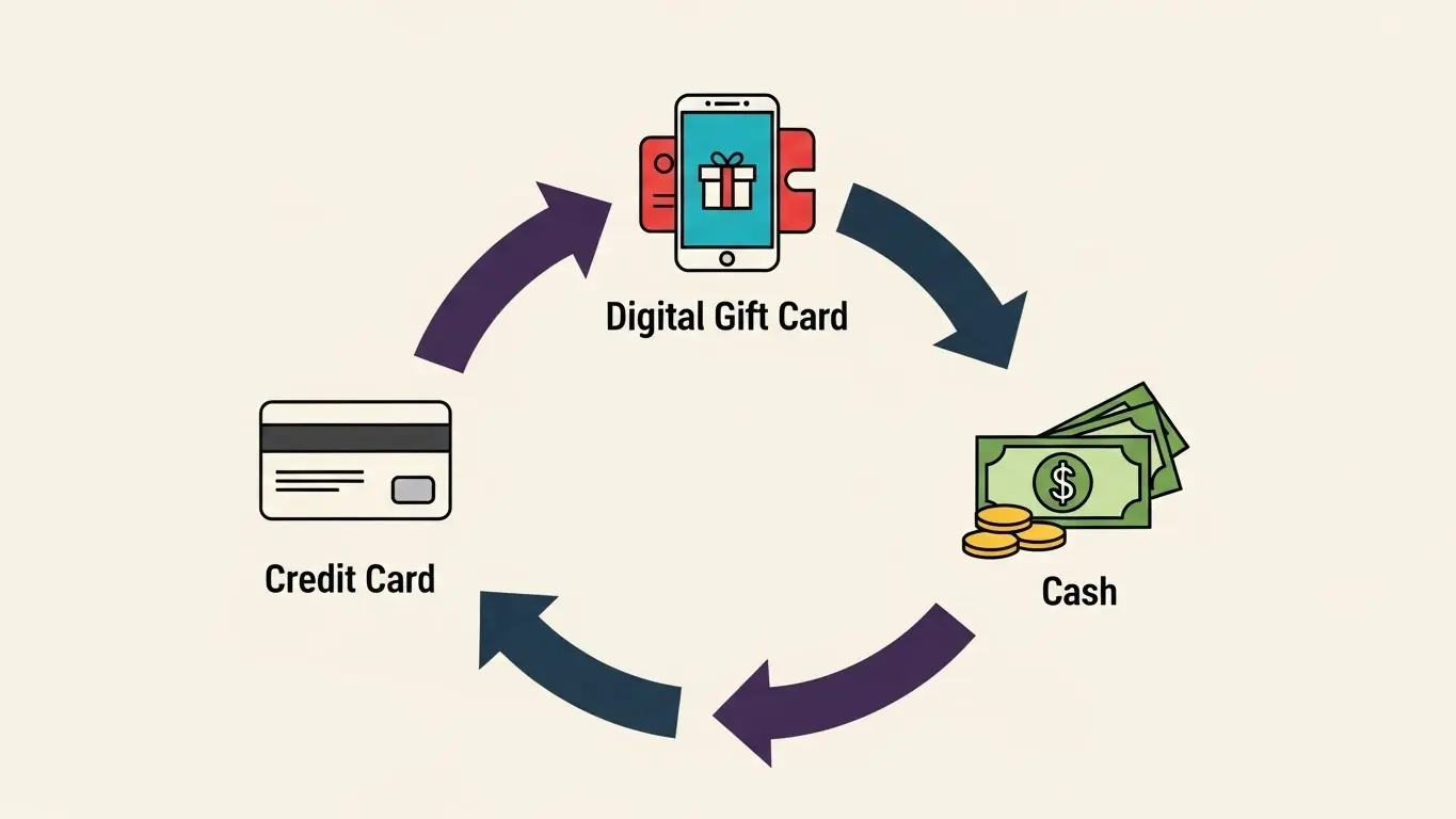 신용카드 현금화 설명을 돕는 참고 이미지